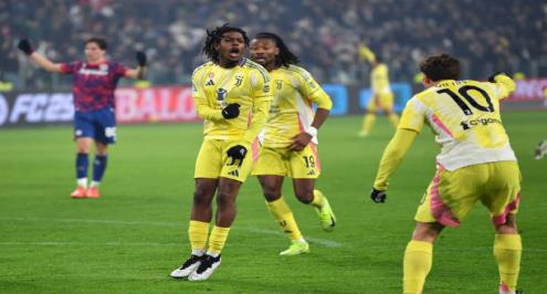 مبانجولا ينقذ سلسلة اللاهزيمة.. يوفنتوس يتعادل بصعوبة مع بولونيا في الدوري الإيطالي (فيديو)